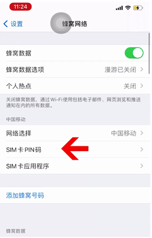 永安苹果14维修网分享如何给iPhone14的SIM卡设置密码 