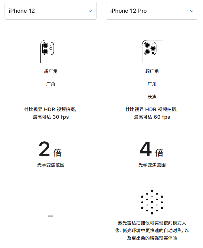 永安苹果手机维修分享苹果 iPhone 12 与 iPhone 12 Pro 选哪款 